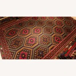Vintage Turkish Hand-Knotted Cecim Kilim Rug 1950s -Othe Furniture Shop 1500 1500 frame 0 3926