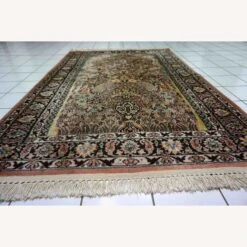 Handmade Vintage Indian Kashmir Silk Rug -Othe Furniture Shop 1500 1500 frame 0 3942