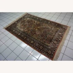 Handmade Vintage Indian Kashmir Silk Rug -Othe Furniture Shop 1500 1500 frame 0 3945