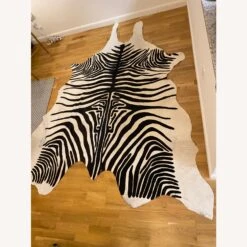 Zebra Stamped Cow Hide Rug 15 Zebra Stamped Cow Hide Rug -Othe Furniture Shop 1500 1500 frame 0 3966