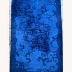 1920's Chinese Peking Art Deco Blue Rug 5'5" X 3' -Othe Furniture Shop 1500 1500 frame 0 3984