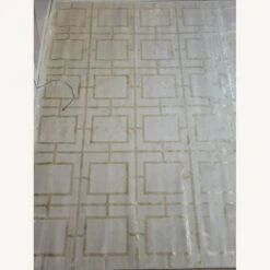 Bed Bath & Beyond White & Gold Art Deco Rugs -Othe Furniture Shop 1500 1500 frame 0 4049