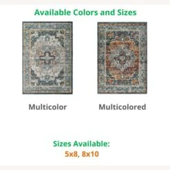 Other 5x8 Area Rug In Multicolored Floral Persian -Othe Furniture Shop 1500 1500 frame 0 4072