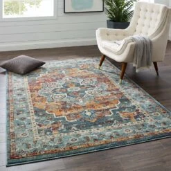 Other 5x8 Area Rug In Multicolored Floral Persian -Othe Furniture Shop 1500 1500 frame 0 4079