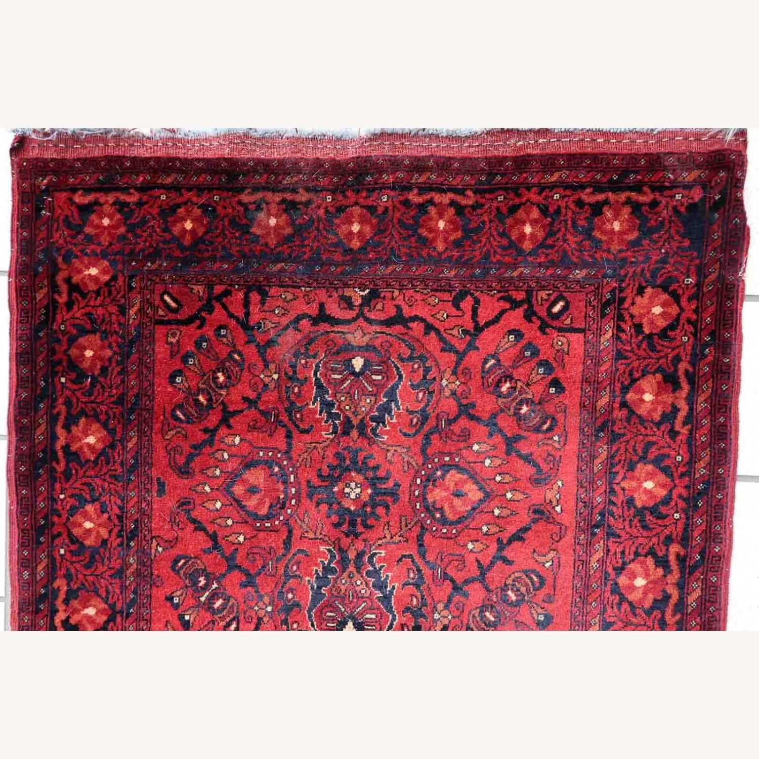 Handmade Vintage Afghan Ersari Runner 4 Handmade Vintage Afghan Ersari Runner - Image 2