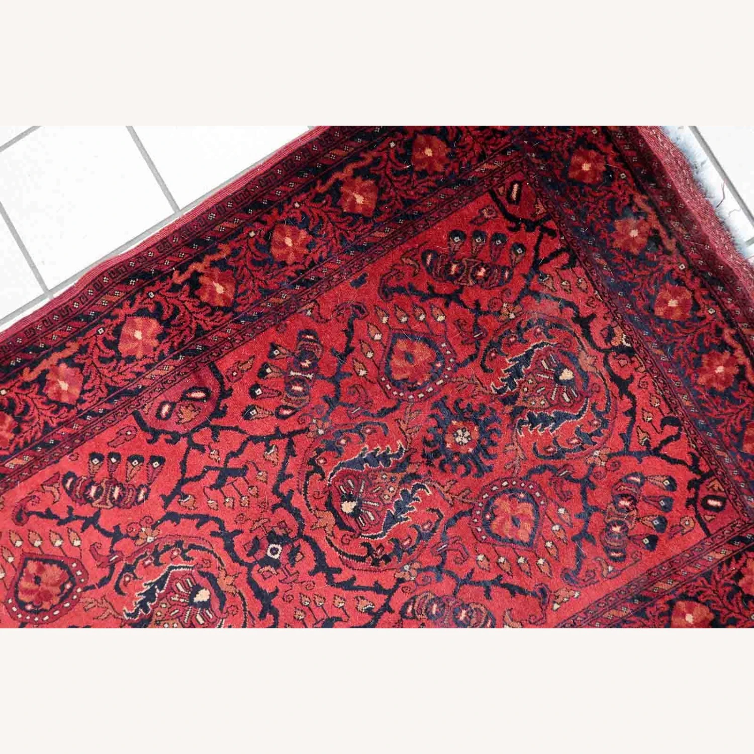 Handmade Vintage Afghan Ersari Runner 14 Handmade Vintage Afghan Ersari Runner - Image 12