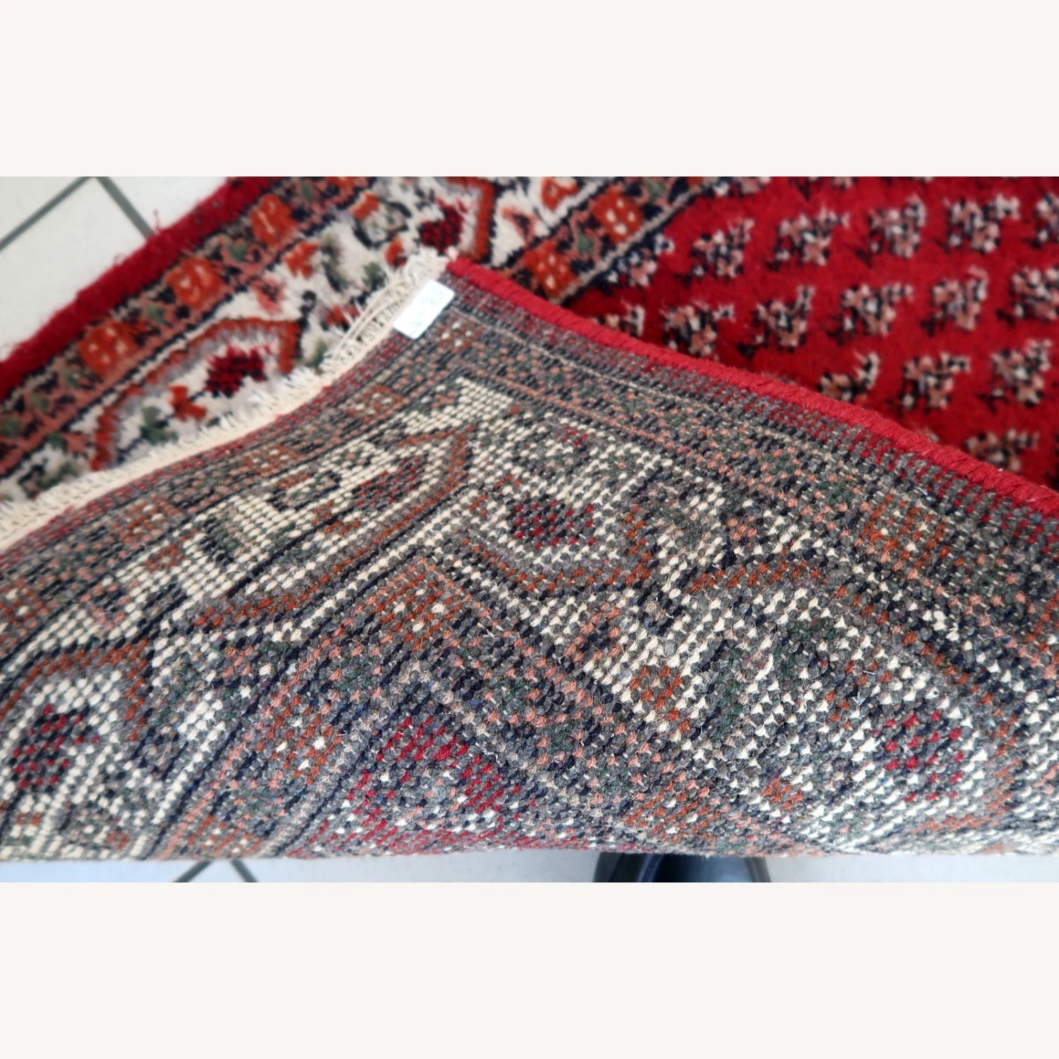 Handmade Vintage Indian Seraband Rug 3 Handmade Vintage Indian Seraband Rug