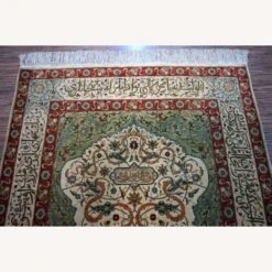 Handmade Vintage Turkish Hereke Silk Prayer Rug -Othe Furniture Shop 1500 1500 frame 0 4188