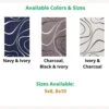 Other 5x8 Area Rug In Abstract Swirl Ivory & Charcoal -Othe Furniture Shop 1500 1500 frame 0 4222