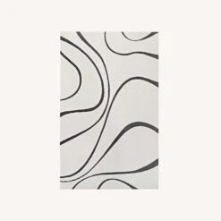 Other 5x8 Area Rug In Abstract Swirl Ivory & Charcoal -Othe Furniture Shop 1500 1500 frame 0 4227