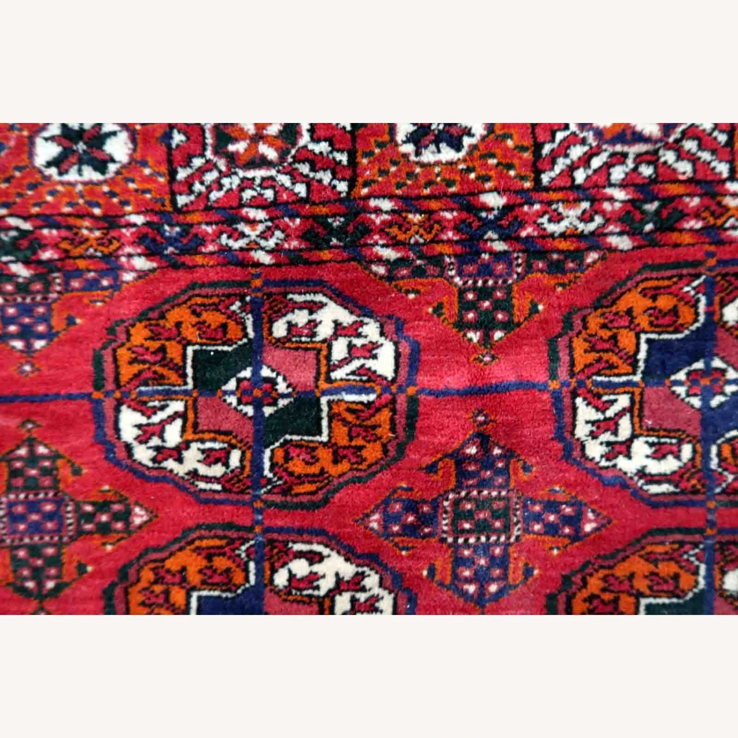 Handmade Vintage Turkmen Tekke Rug 3 Handmade Vintage Turkmen Tekke Rug