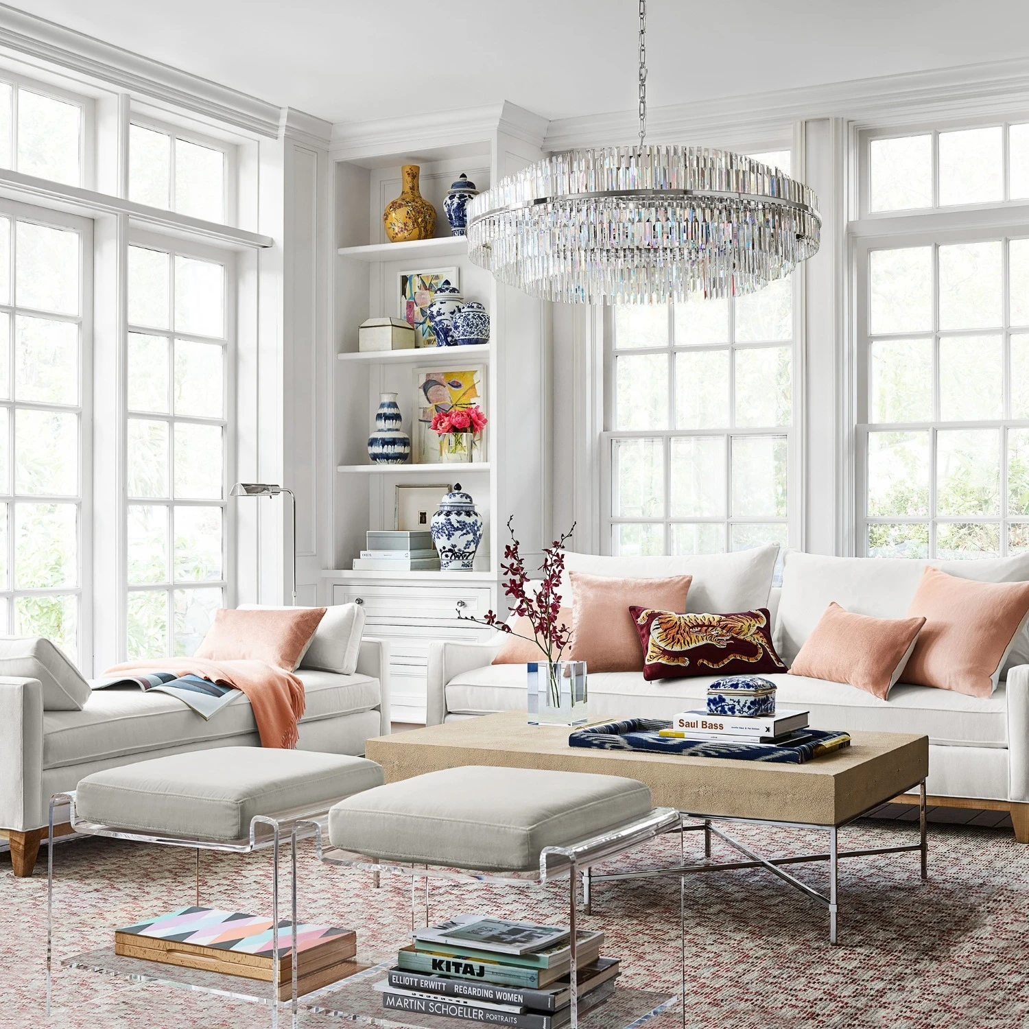 Williams Sonoma Vienna Round Crystal Chandelier 4 Williams Sonoma Vienna Round Crystal Chandelier - Image 2