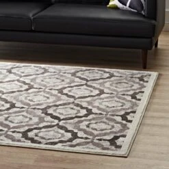 Other 8x10 Area Rug In Brown, Beige & Ivory Trellis 16 Other 8x10 Area Rug In Brown, Beige & Ivory Trellis -Othe Furniture Shop 1500 1500 frame 0 4391
