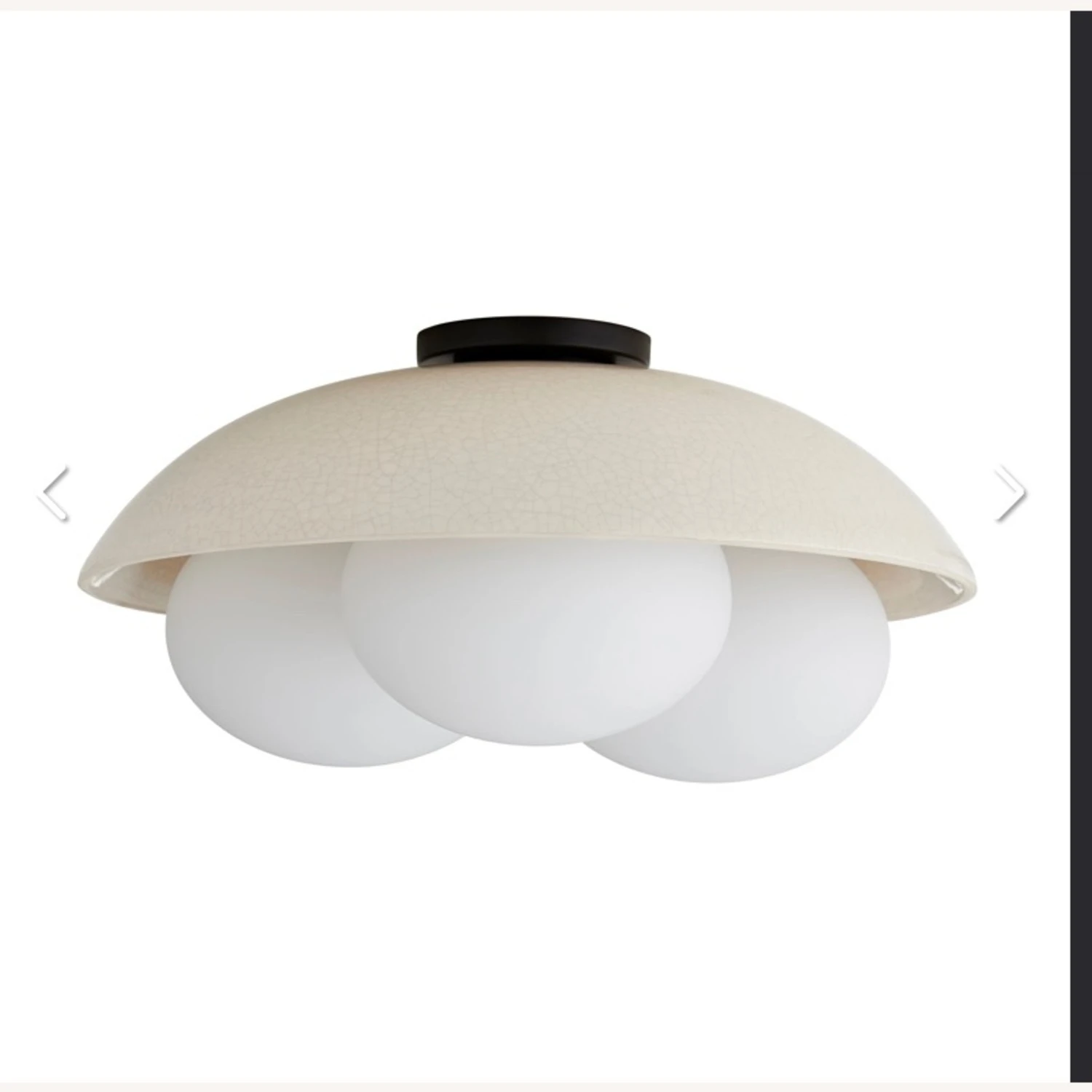 Glaze Flush Mount Ceramic Light 3 Glaze Flush Mount Ceramic Light