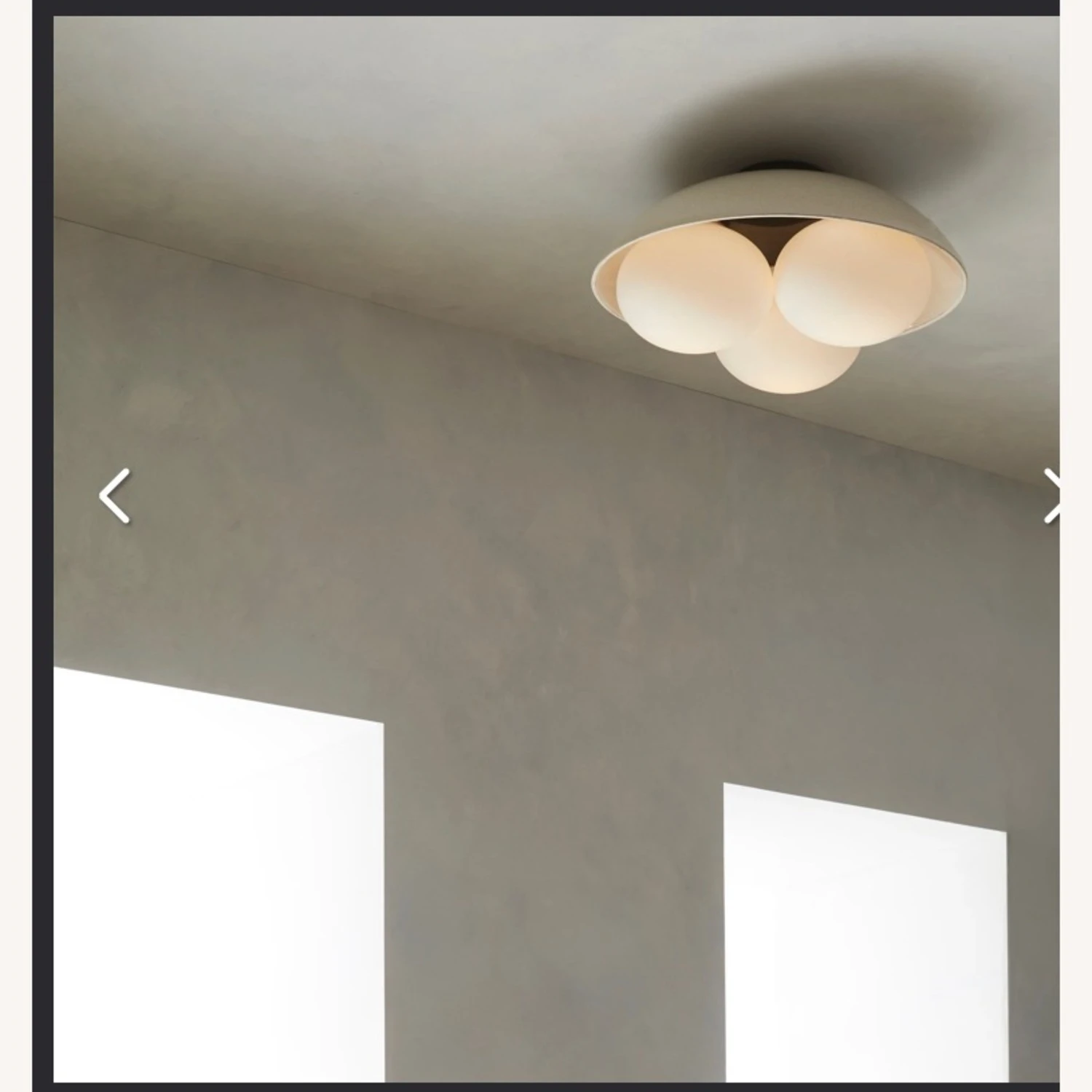 Glaze Flush Mount Ceramic Light 4 Glaze Flush Mount Ceramic Light - Image 2