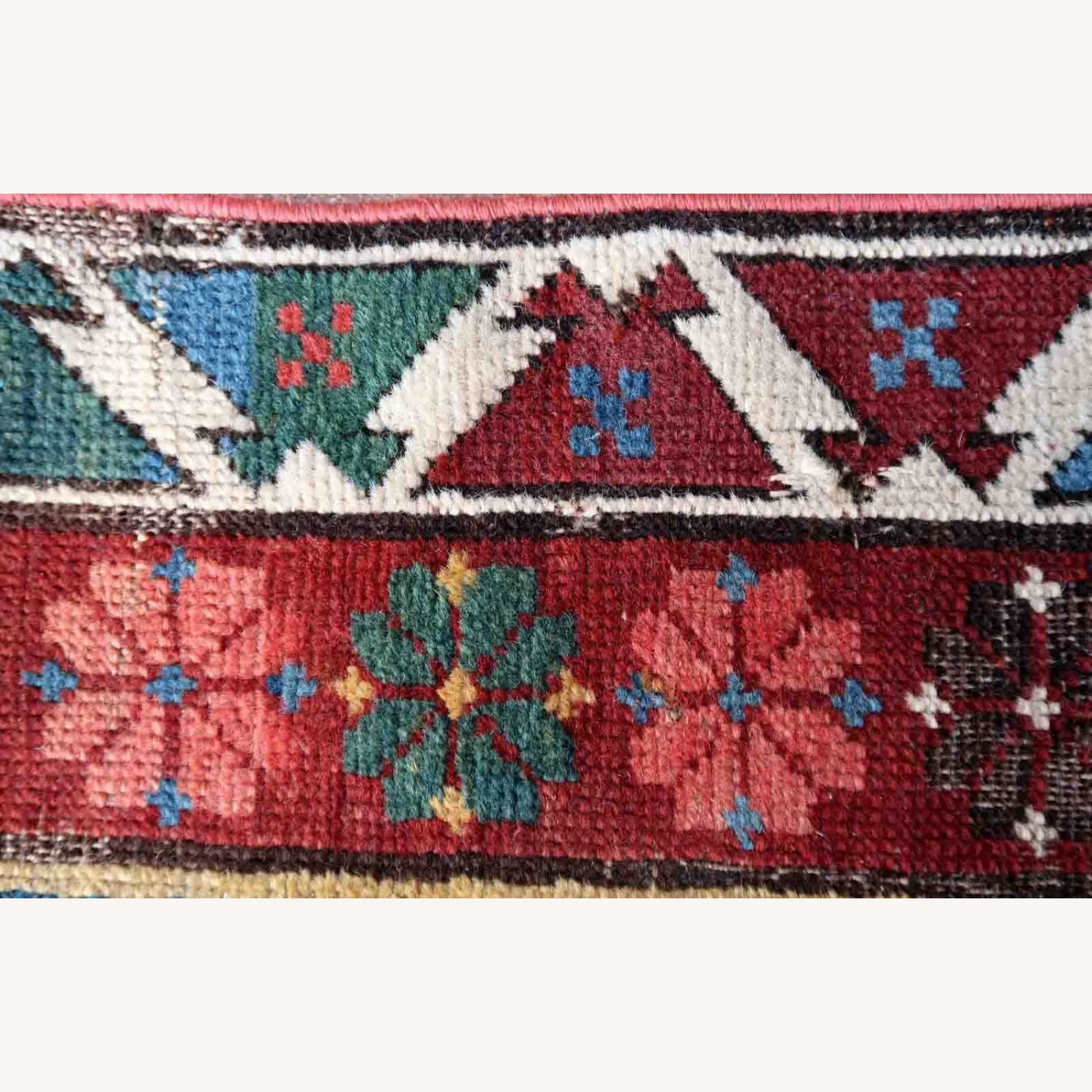 Handmade Antique Caucasian Shirvan Rug 8 Handmade Antique Caucasian Shirvan Rug - Image 6