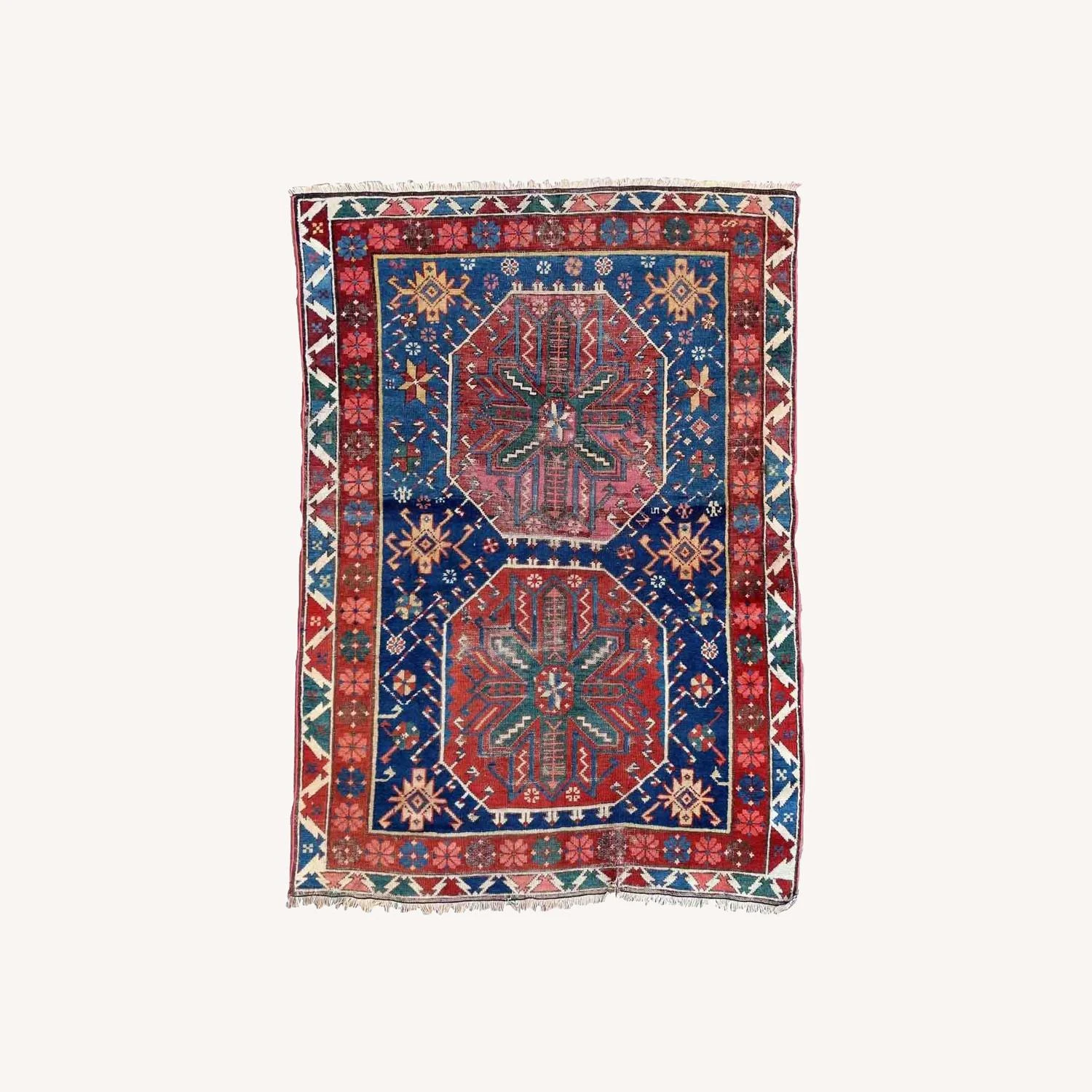 Handmade Antique Caucasian Shirvan Rug 9 Handmade Antique Caucasian Shirvan Rug - Image 7
