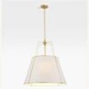 Rejuvenation Conical Drum Pendant Light (Brass)