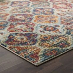 Other 5x8 Area Rug In Distressed Multicolored Lattice 10 Other 5x8 Area Rug In Distressed Multicolored Lattice -Othe Furniture Shop 1500 1500 frame 0 4471