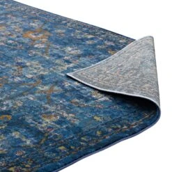 Other 8x10 Area Rug In Dark Blue Floral Lattice Pattern -Othe Furniture Shop 1500 1500 frame 0 4495