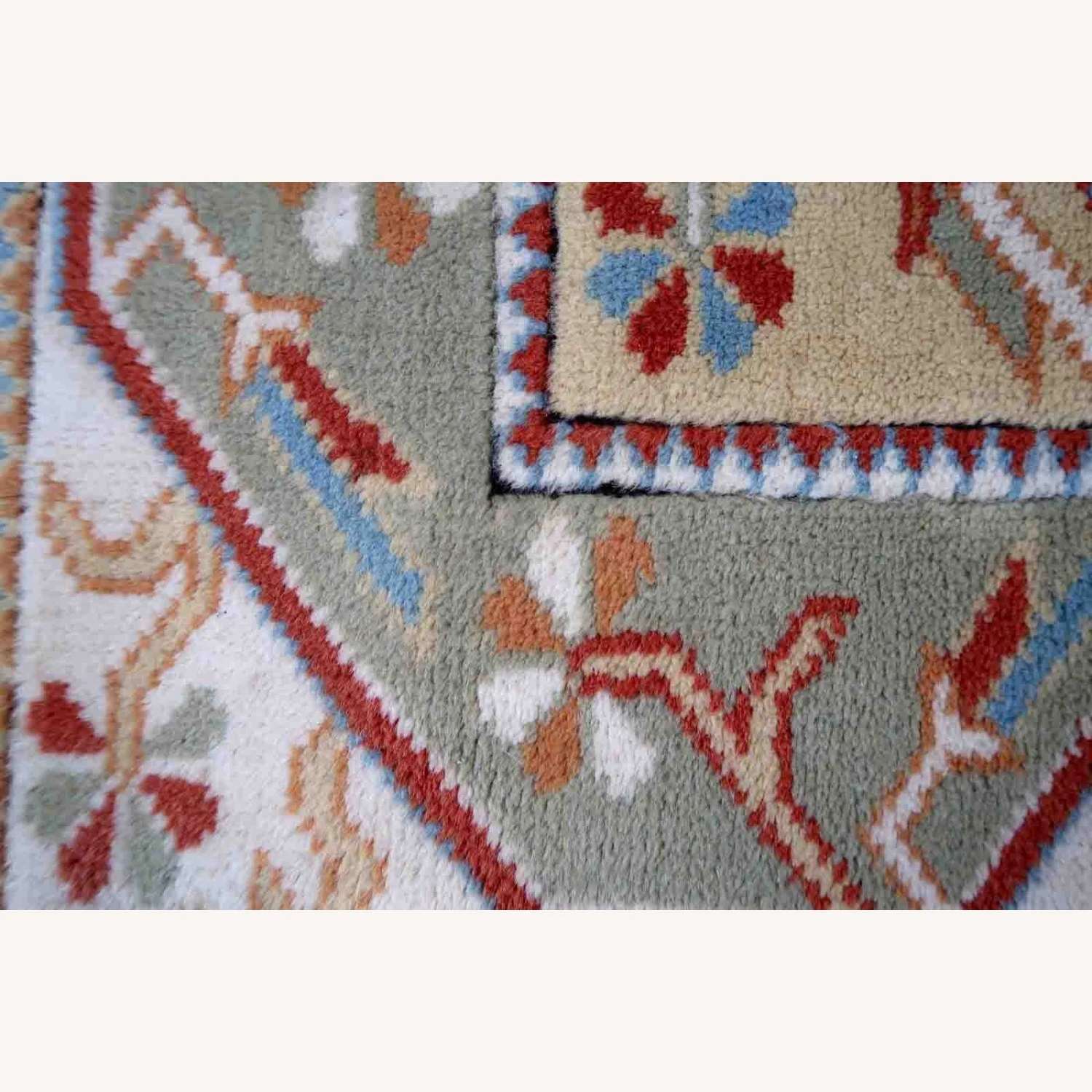 Handmade Vintage Turkish Kars Rug 6 Handmade Vintage Turkish Kars Rug - Image 4