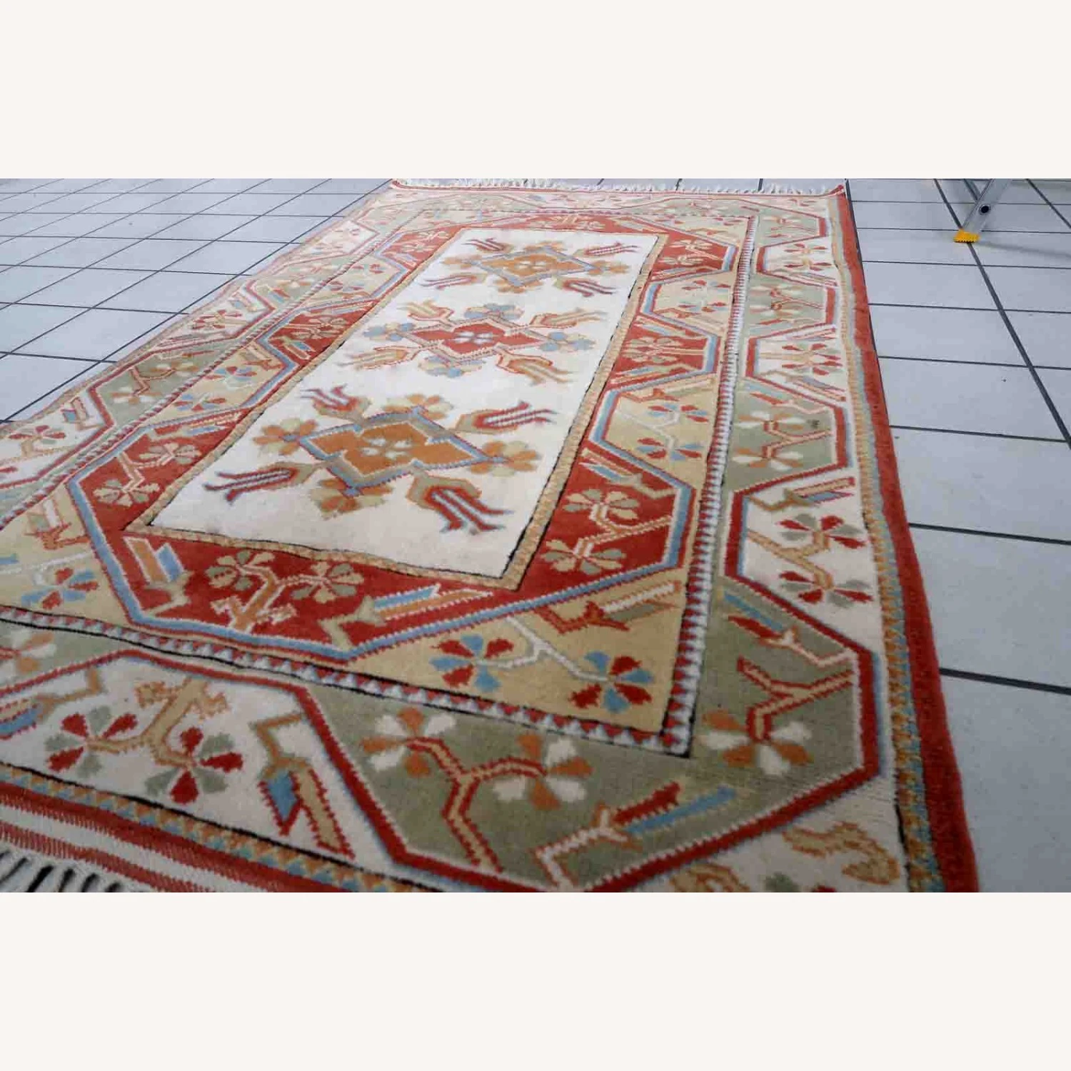 Handmade Vintage Turkish Kars Rug 8 Handmade Vintage Turkish Kars Rug - Image 6