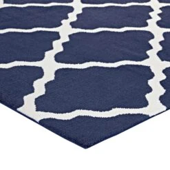 Other 8x10 Area Rug In Navy & Ivory W/Quatrefoil Pattern -Othe Furniture Shop 1500 1500 frame 0 4514