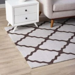 Other 5x8 Area Rug In Brown & Gray Tight Low Pile Weave -Othe Furniture Shop 1500 1500 frame 0 4590
