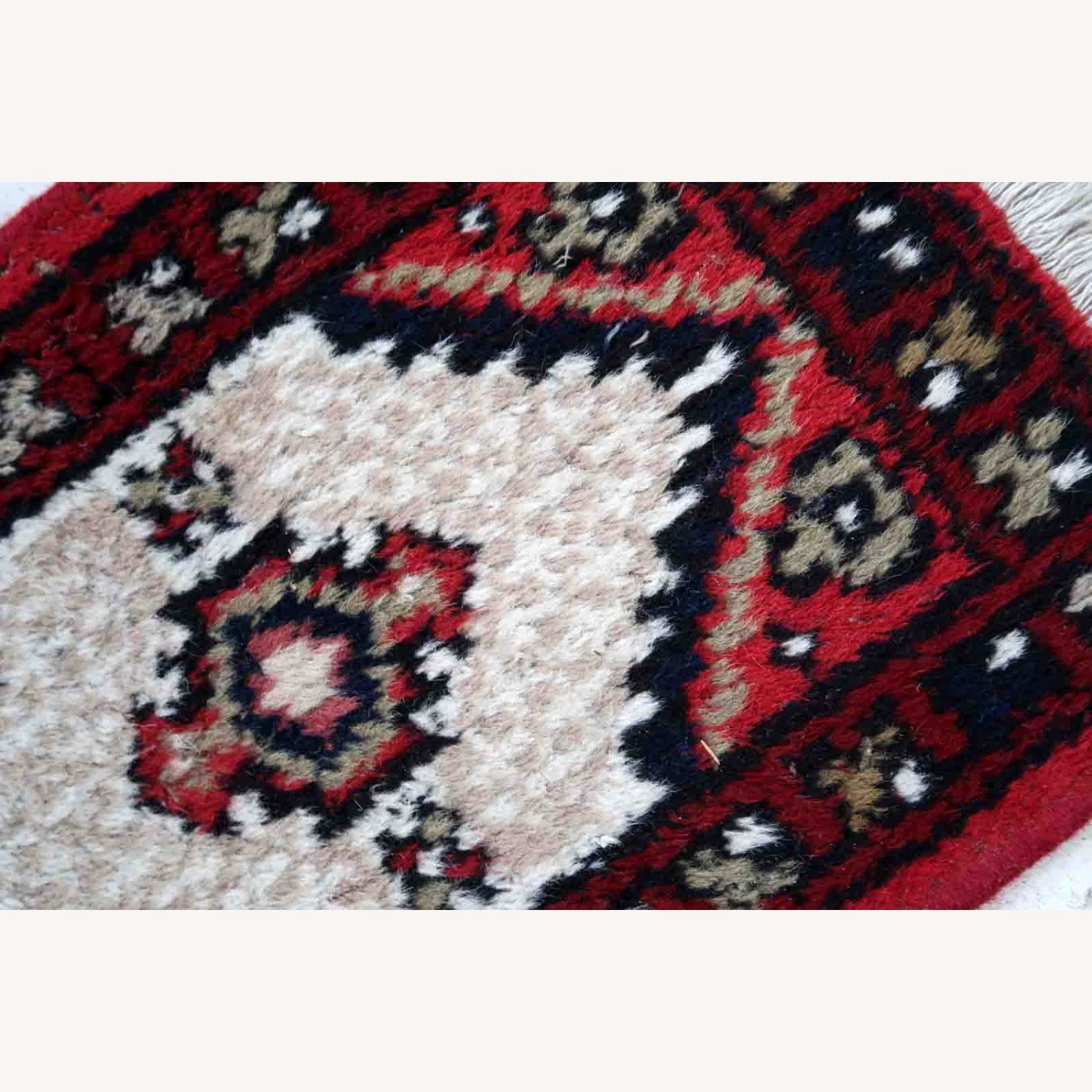 Handmade Vintage Persian Hamadan Mat 3 Handmade Vintage Persian Hamadan Mat