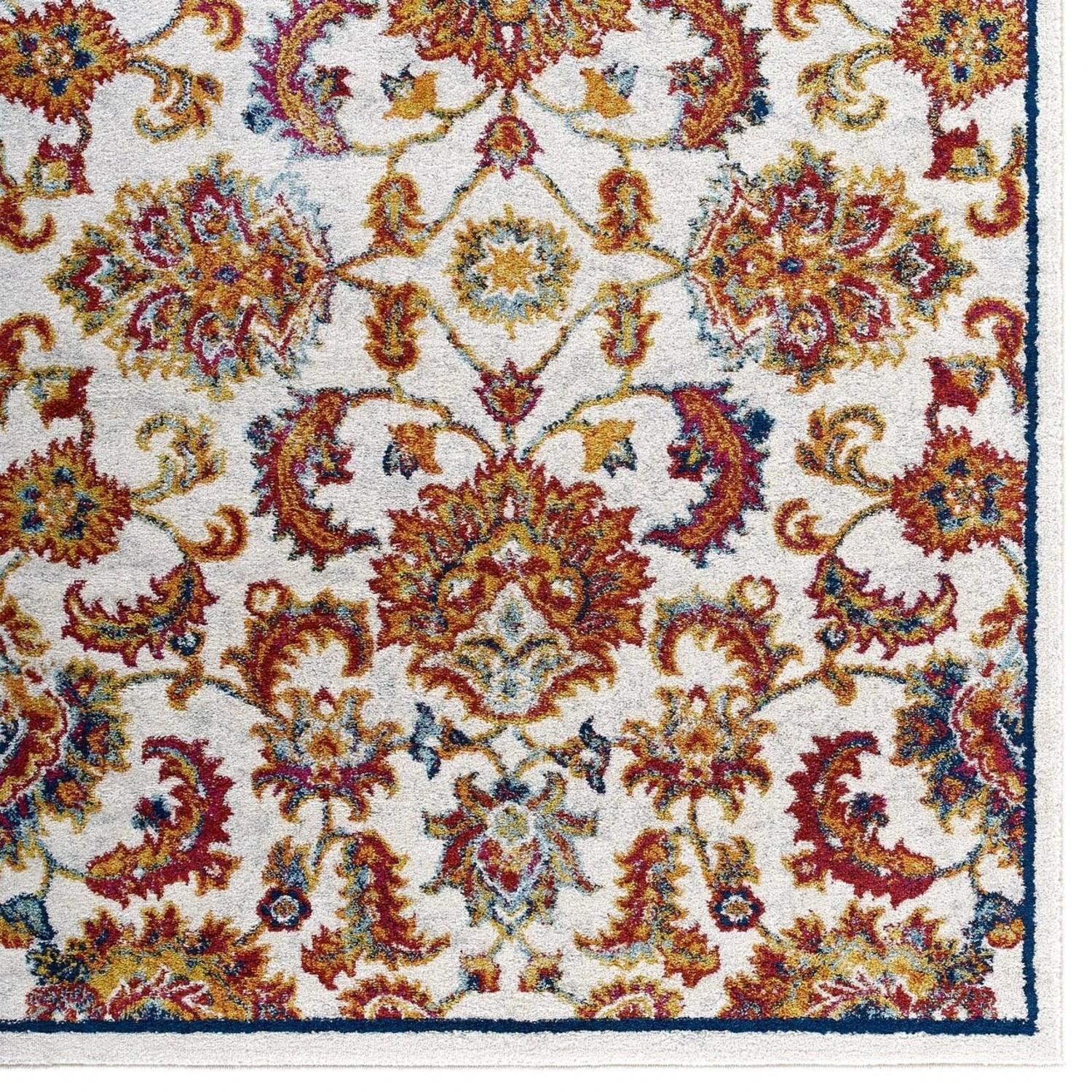 Other 8x10 Area Rug In Orange, Yellow, Red Floral 3 Other 8x10 Area Rug In Orange, Yellow, Red Floral