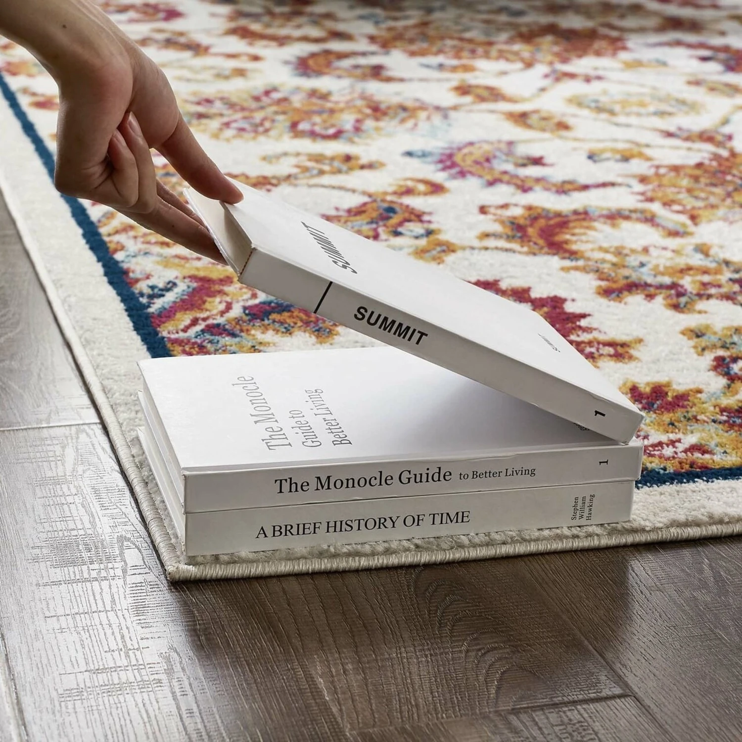 Other 8x10 Area Rug In Orange, Yellow, Red Floral 5 Other 8x10 Area Rug In Orange, Yellow, Red Floral - Image 3