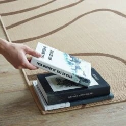 Other 8x10 Area Rug In Light & Dark Beige Swirl Abstract -Othe Furniture Shop 1500 1500 frame 0 4631