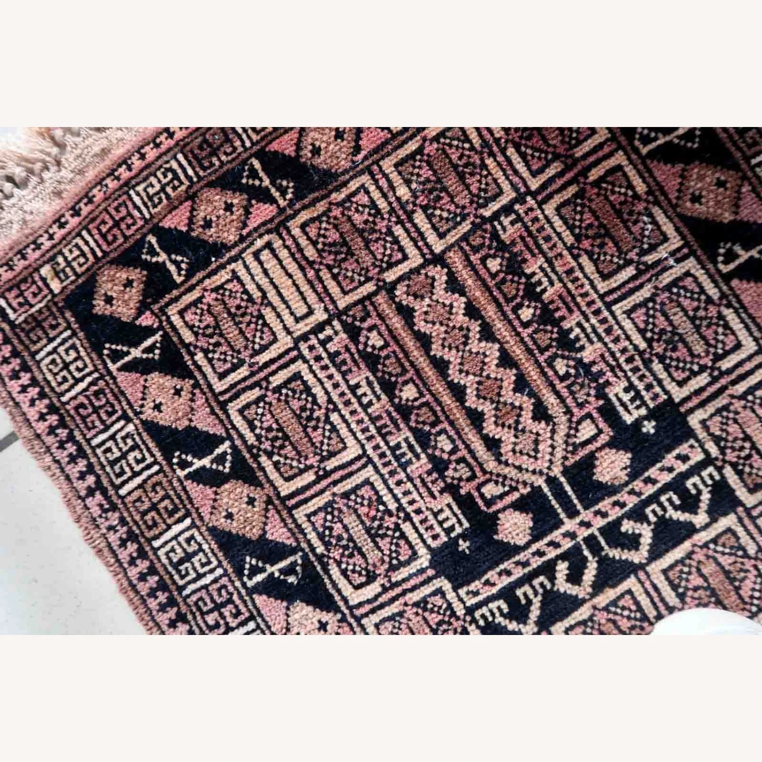 Handmade Vintage Afghan Baluch Rug 9 Handmade Vintage Afghan Baluch Rug - Image 7