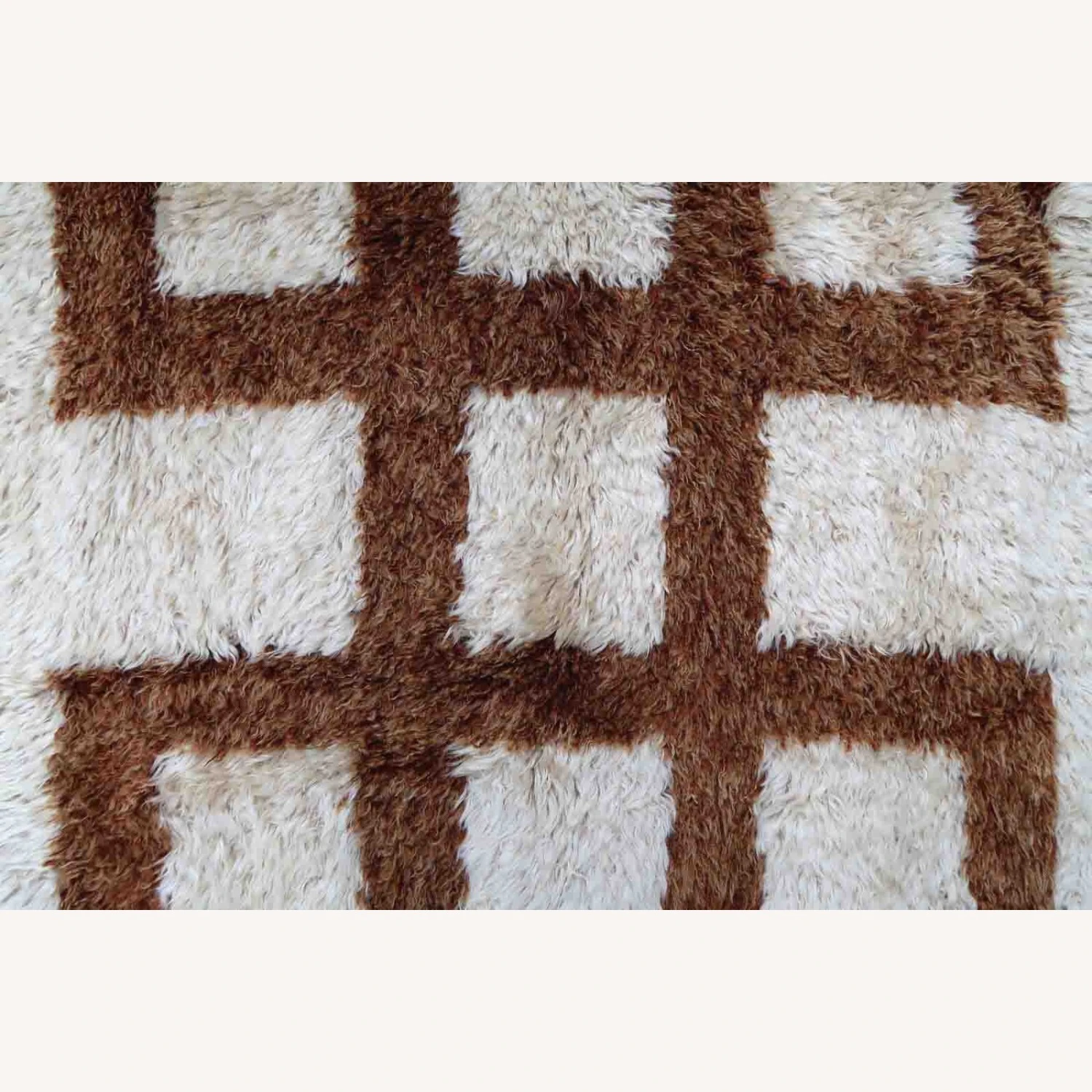 Handmade Vintage Madagascar Angora Rug 5 Handmade Vintage Madagascar Angora Rug - Image 3