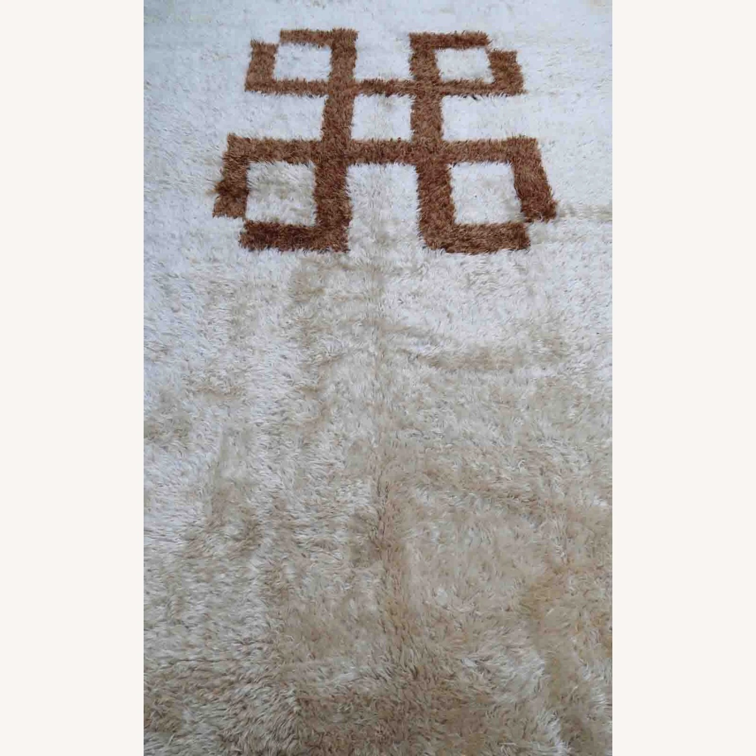 Handmade Vintage Madagascar Angora Rug 6 Handmade Vintage Madagascar Angora Rug - Image 4