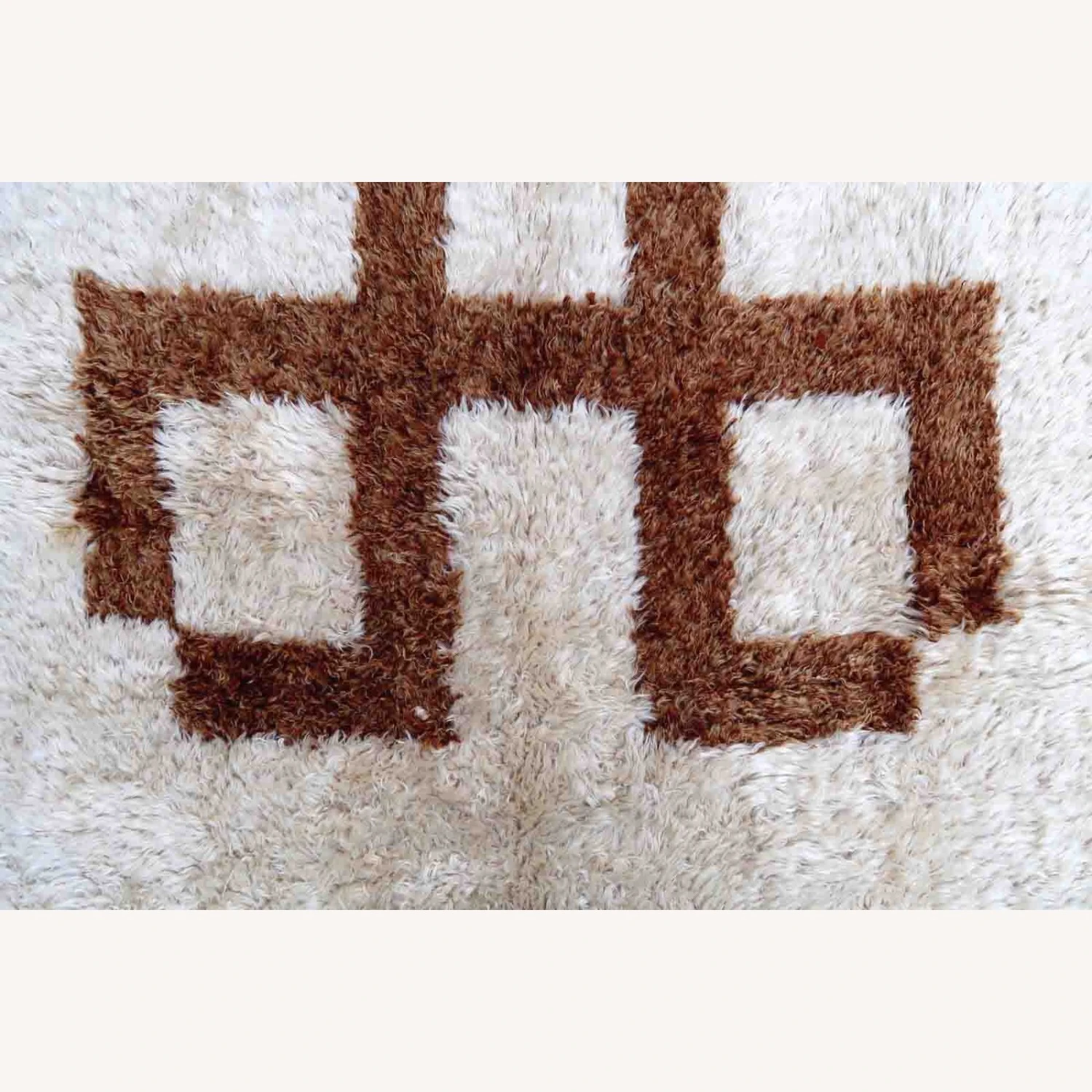 Handmade Vintage Madagascar Angora Rug 10 Handmade Vintage Madagascar Angora Rug - Image 8