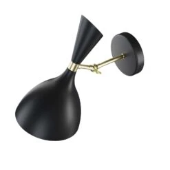 Other Wall Sconce In Black Round Powder-Coated Shade -Othe Furniture Shop 1500 1500 frame 0 480