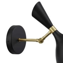 Other Wall Sconce In Black Round Powder-Coated Shade -Othe Furniture Shop 1500 1500 frame 0 482