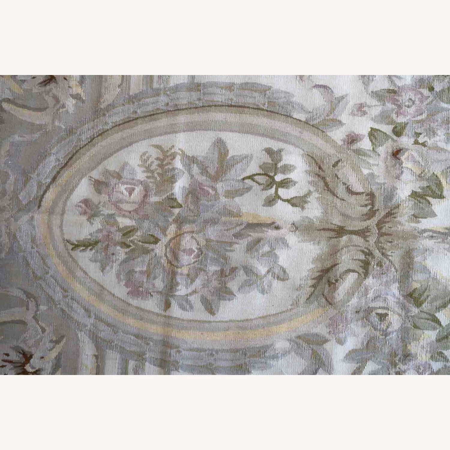 Handmade Vintage French Aubusson Rug 5 Handmade Vintage French Aubusson Rug - Image 3