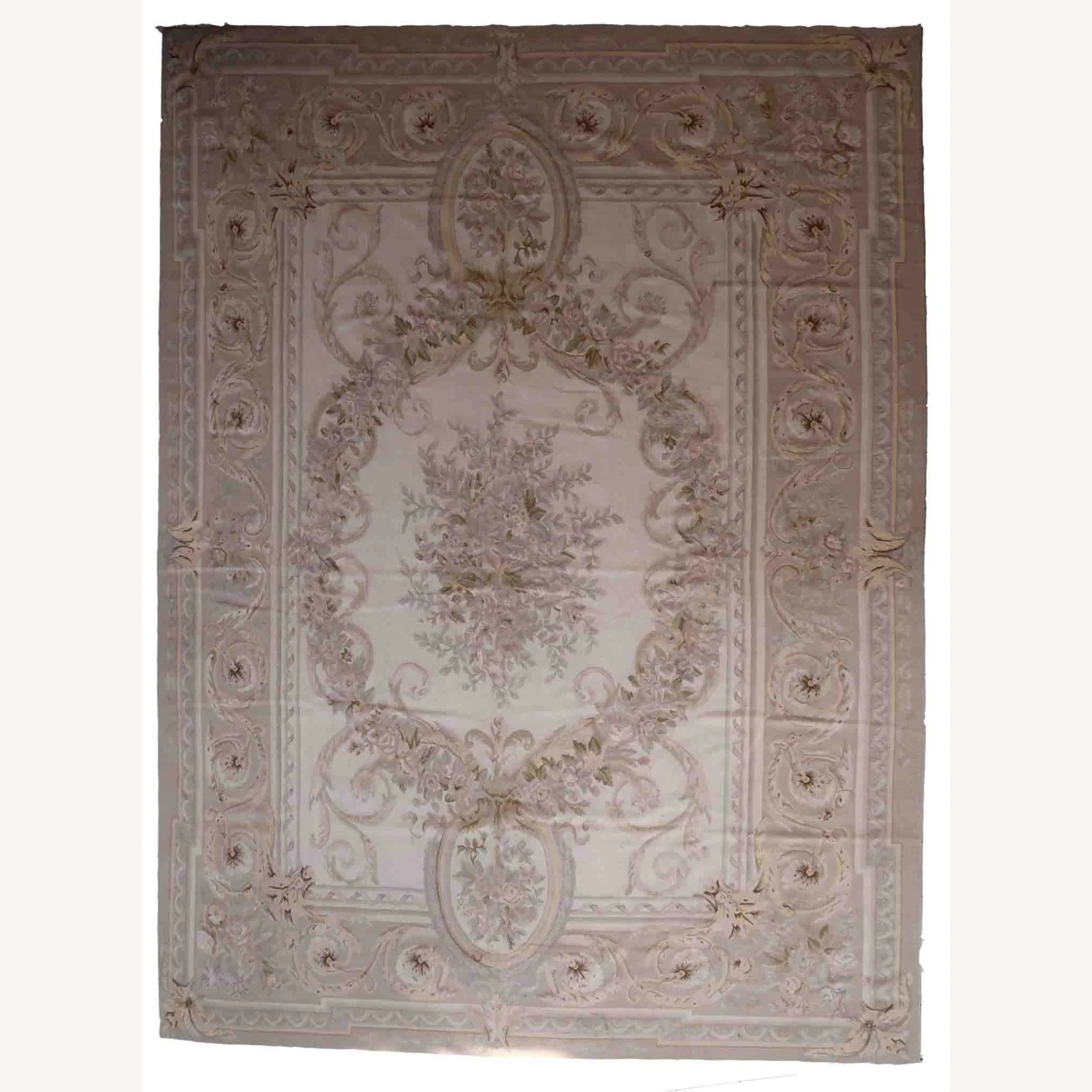 Handmade Vintage French Aubusson Rug 7 Handmade Vintage French Aubusson Rug - Image 5