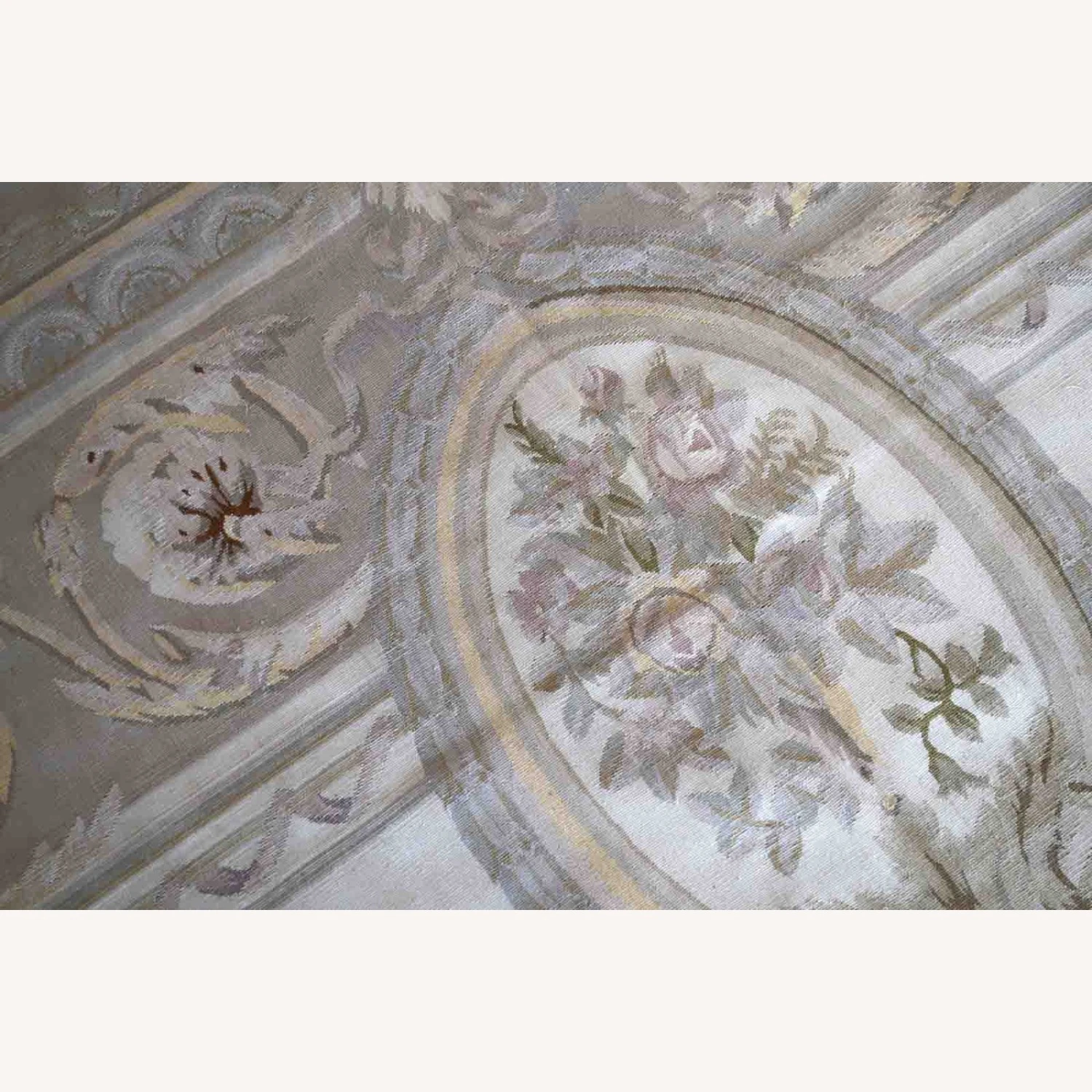 Handmade Vintage French Aubusson Rug 10 Handmade Vintage French Aubusson Rug - Image 8