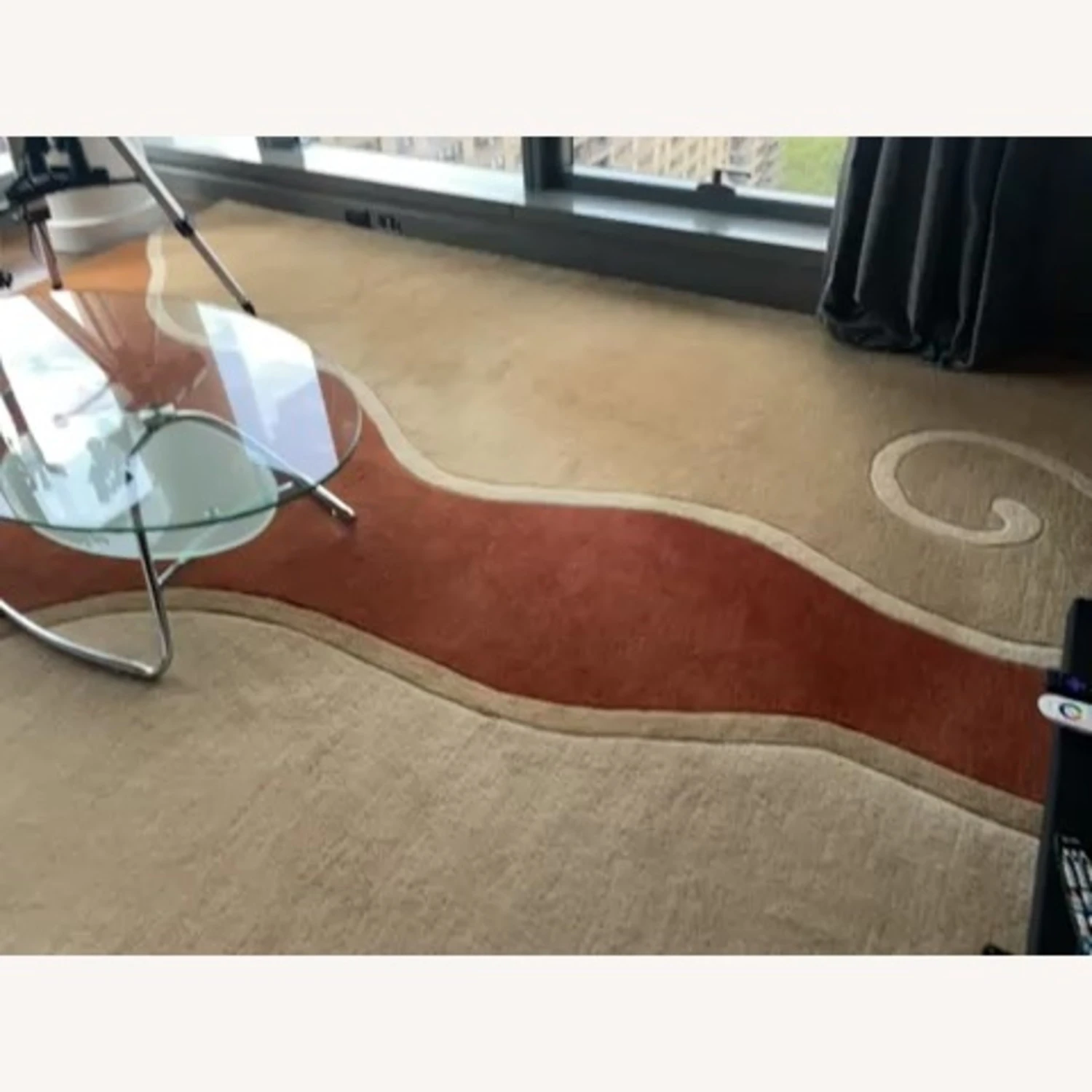 Other Beige/ Terracotta Wool Rug 4 Other Beige/ Terracotta Wool Rug - Image 2