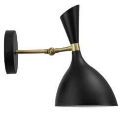 Other Wall Sconce In Black Round Powder-Coated Shade -Othe Furniture Shop 1500 1500 frame 0 486