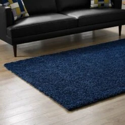 Other 5x8 Area Rug In Navy Shag Weave -Othe Furniture Shop 1500 1500 frame 0 4868