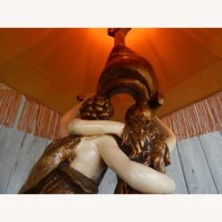 Other C. 1950 Plaster Hand Painted Table Lamp -Othe Furniture Shop 1500 1500 frame 0 490