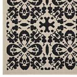 Other 8x10 Area Rug In Black & Beige Floral Trellis -Othe Furniture Shop 1500 1500 frame 0 4901