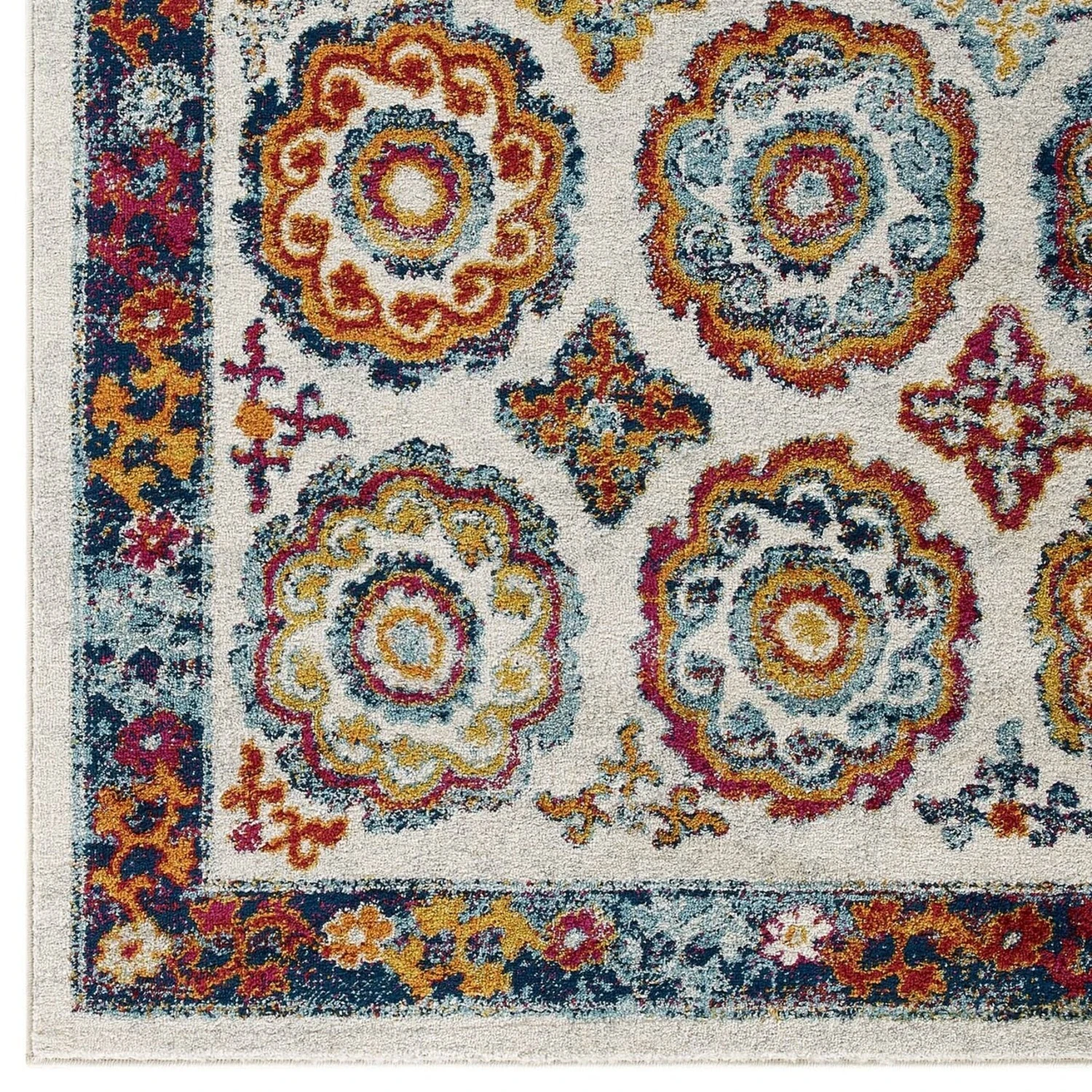 Other 8x10 Area Rug In Floral Moroccan Trellis 4 Other 8x10 Area Rug In Floral Moroccan Trellis - Image 2