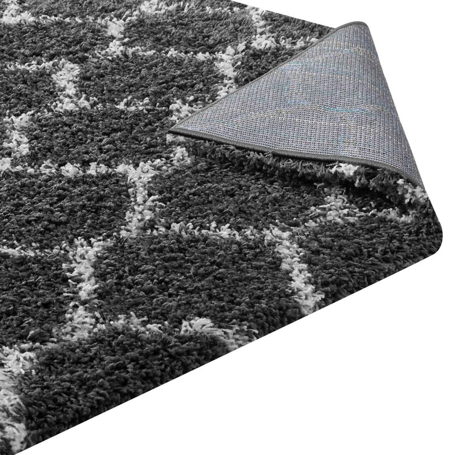 Other 5x8 Area Rug In Dark Gray & Ivory Moroccan Trellis 3 Other 5x8 Area Rug In Dark Gray & Ivory Moroccan Trellis