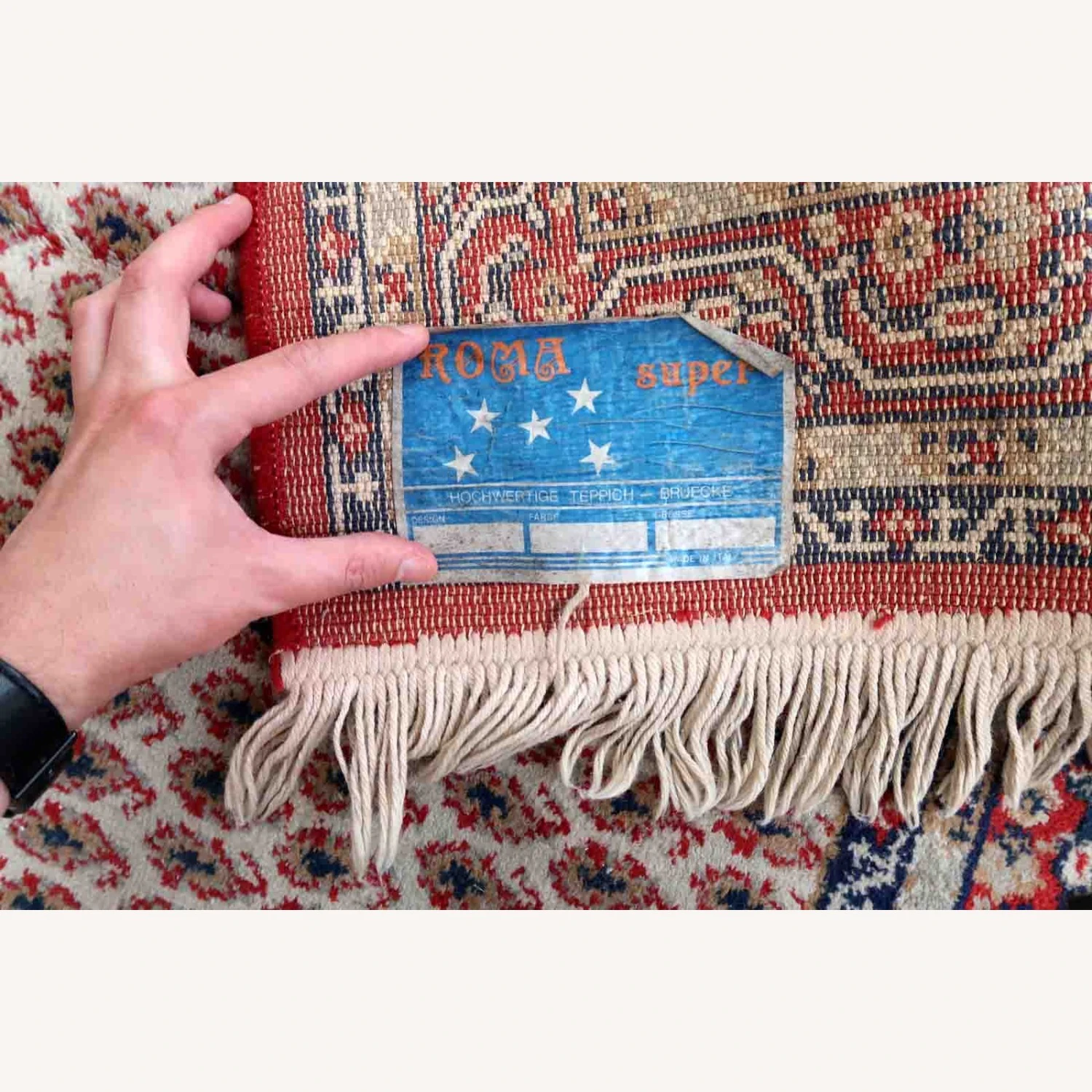 Vintage Italian Traditional Rug 12 Vintage Italian Traditional Rug - Image 10