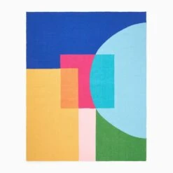 West Elm Half Moon Layered Blocks Indoor/Outdoor Rug -Othe Furniture Shop 1500 1500 frame 0 4976